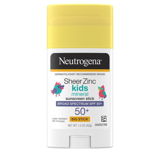 Neutrogena Sheer Zinc Kids Spf#50+ Stick 1.5oz