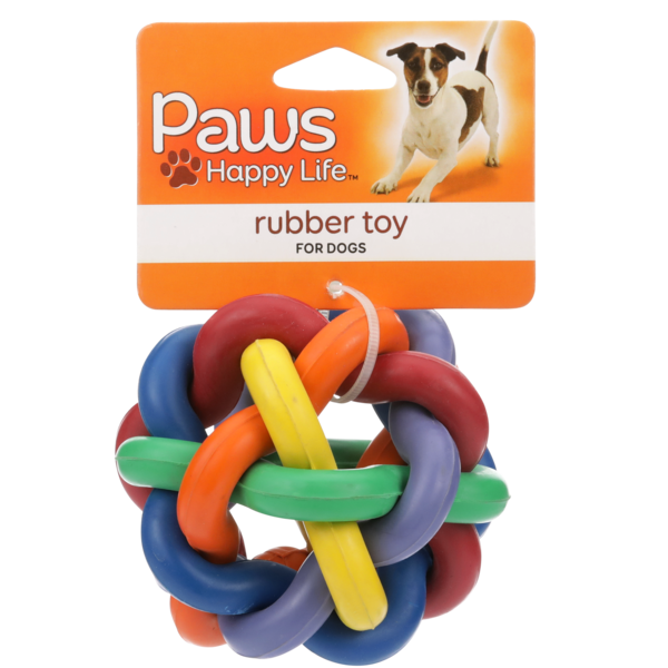 Paws Premium Rubber Nobbly Wobbly Dog Toy