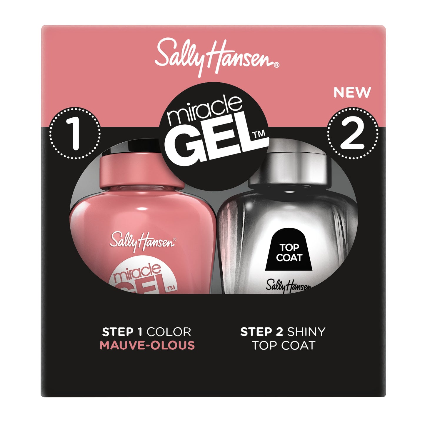Sally Hansen Miracle Gel Nail Polish - Miracle Gel 3.0 Duo Pack - Get Mod - 0.5 fl oz