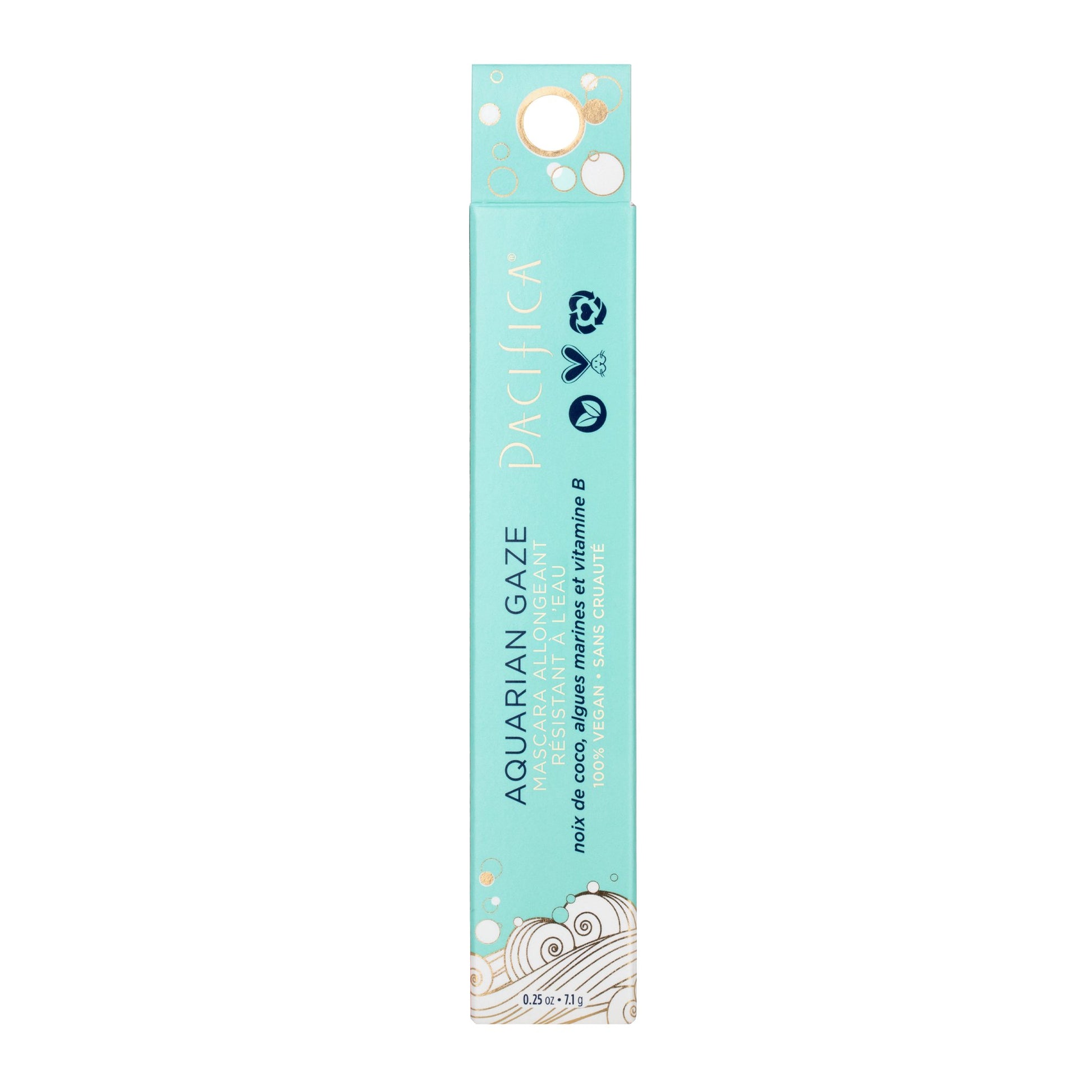 Pacifica 30128 Aquarian Gaze Water Resistant Long Lash Mineral Mascara Abyss 0.25 oz