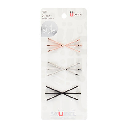 BOBBY PINS MULTI CROSS 5CM 3PK
