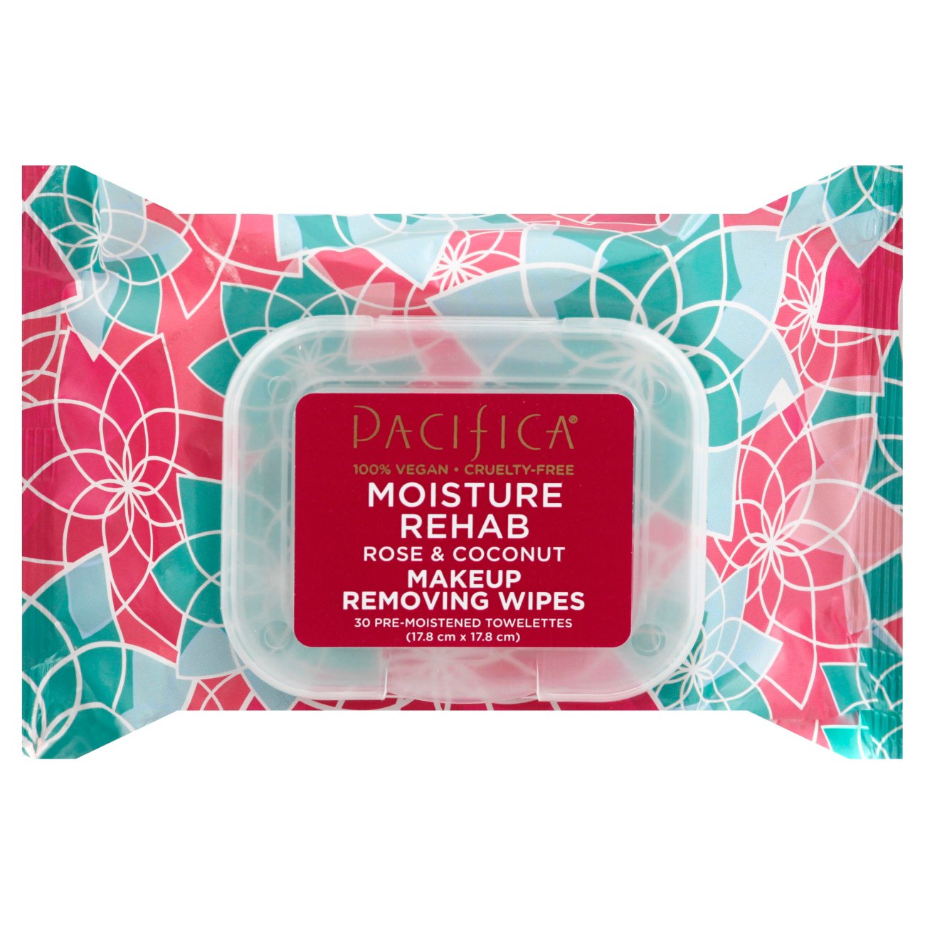 Pacifica Moisture Rehab Makeup Removing Wipes - Rose & Coconut