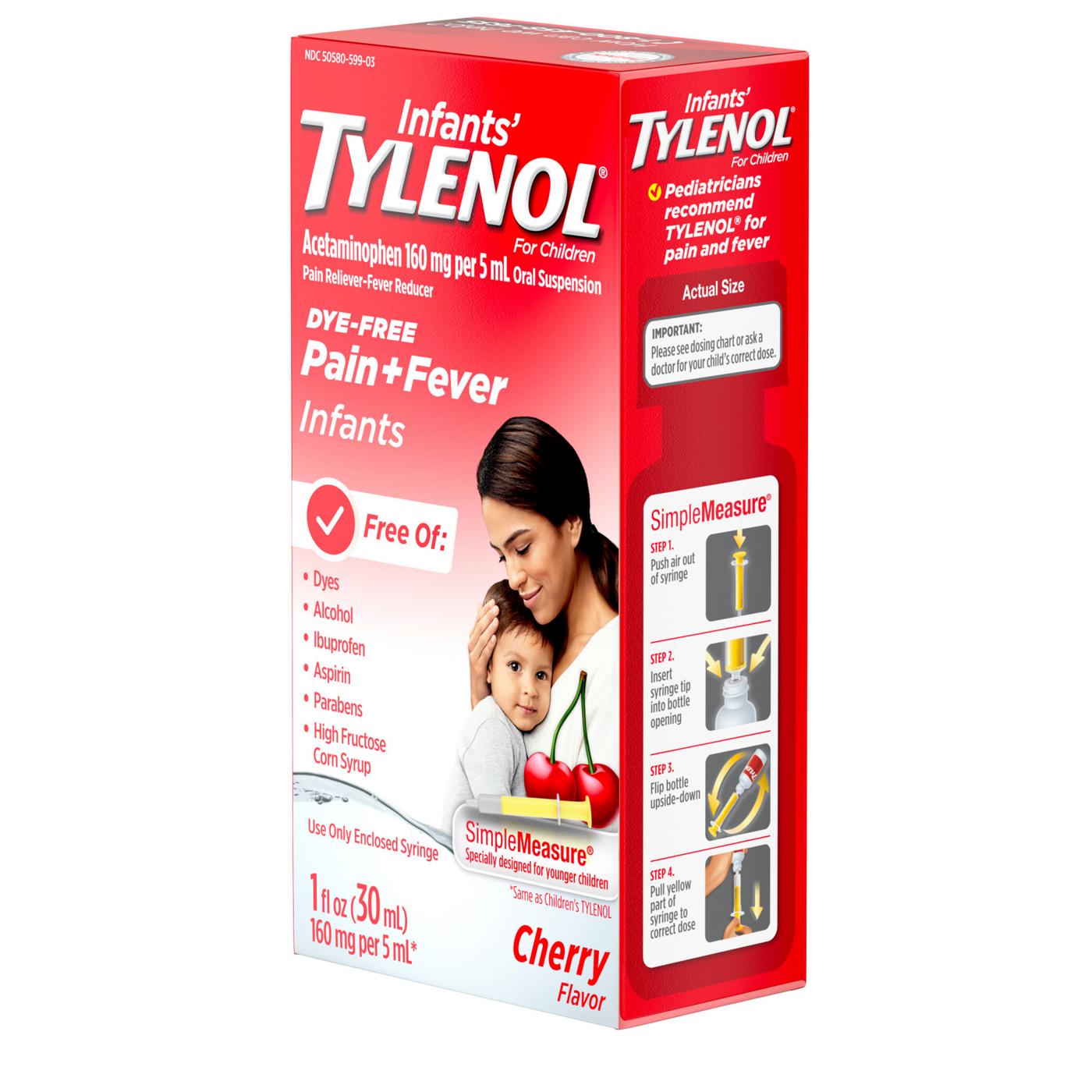 TYLENOL INFANT DYE-FREE CHERRY SYR 2OZ
