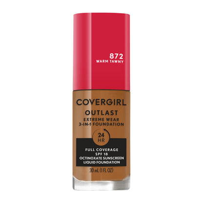 COVERGIRL Outlast Extreme Full Coverage Liquid Foundation - 872 Warm Tawny