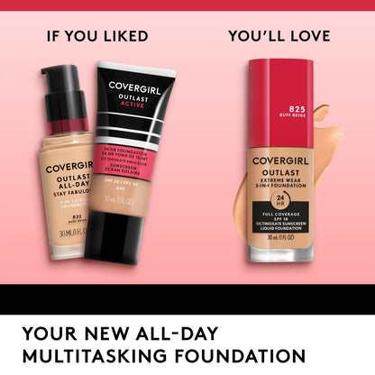 COVERGIRL Outlast Extreme Full Coverage Liquid Foundation - 870 Toasted Almond