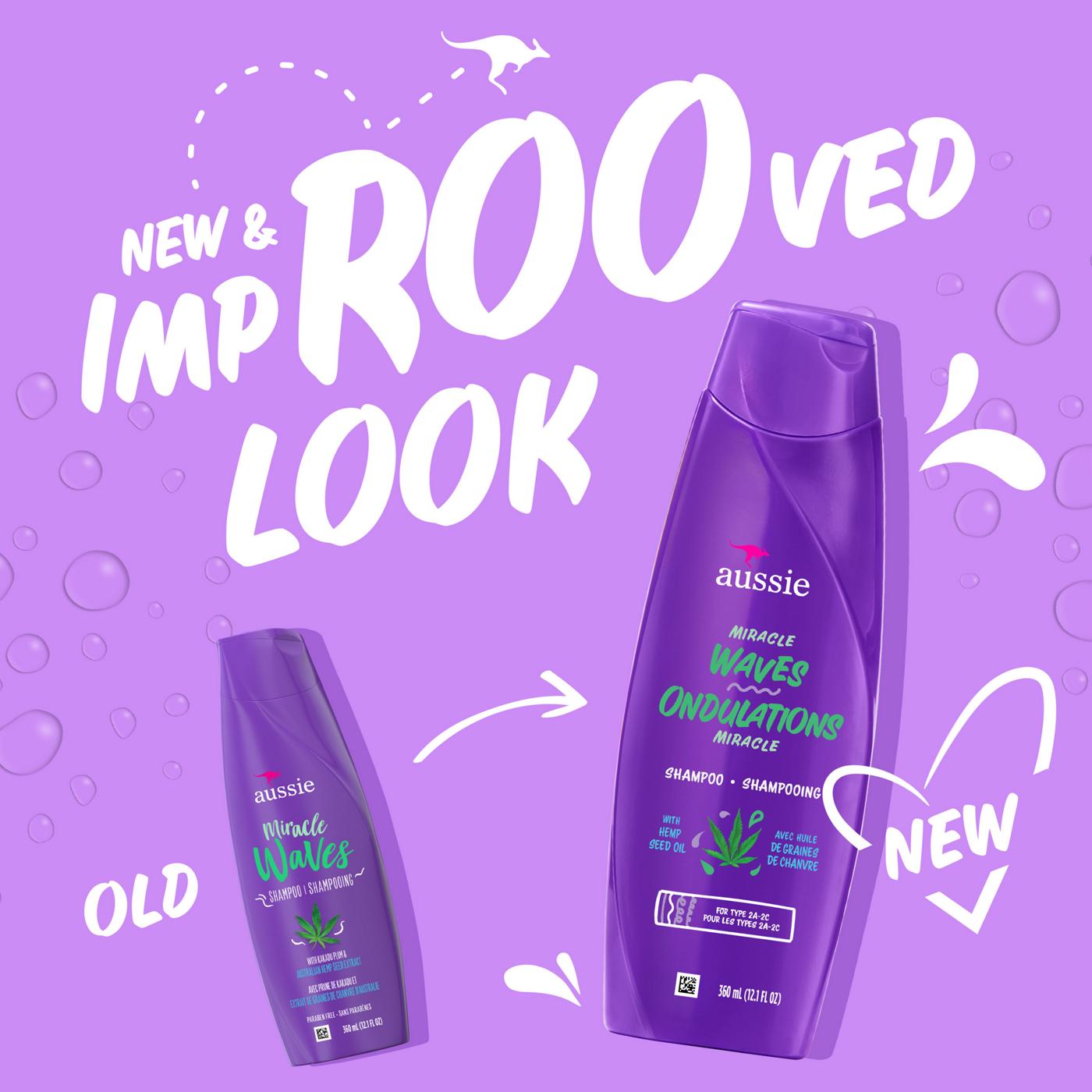 Aussie Shampoo Miracle Waves 12.1oz