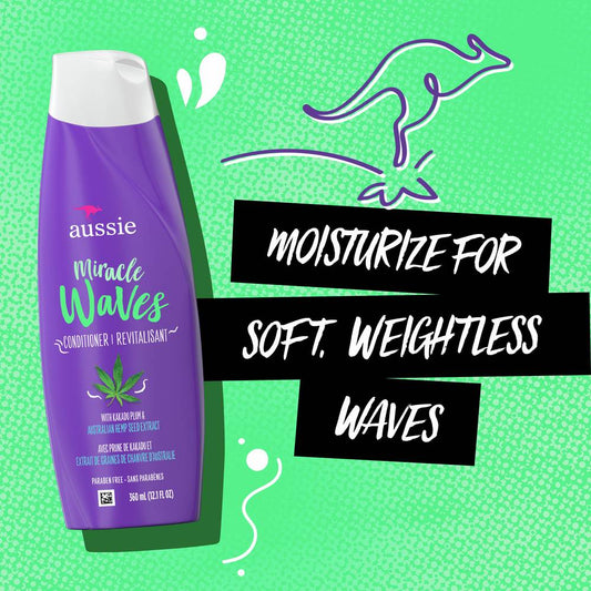 Aussie Conditioner Miracle Waves 12.1oz