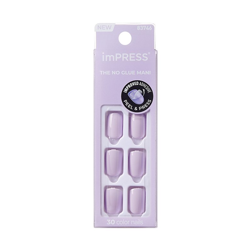 Kiss Impress Press-On-Manicure Nails 30 Count Picture Purple