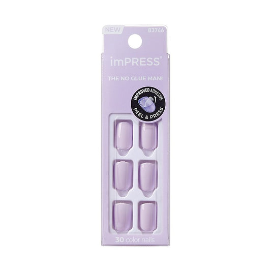 Kiss Impress Press-On-Manicure Nails 30 Count Picture Purple
