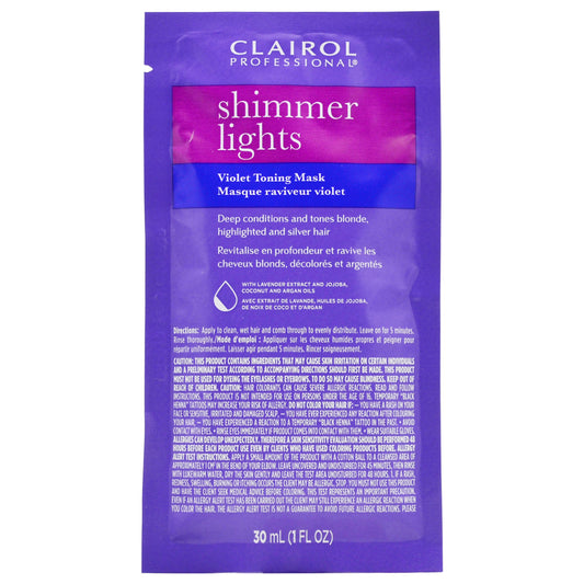 Clairol Shimmer Lights Violet Toning Mask 6.76oz