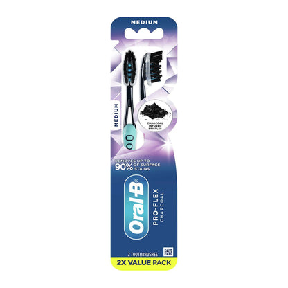 Oral-B Toothbrush Pro-Flex Medium Asst Colors 2-Pack