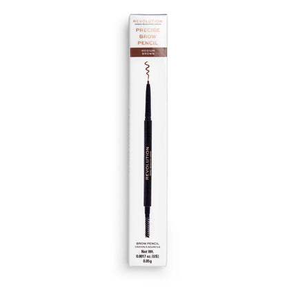 REVOLUTION Precise Brow Pencil - Warm Medium Brown, 0.001 oz