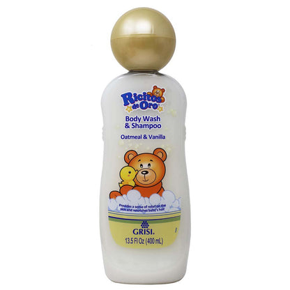 Ricitos De Oro Baby Body Wash & Shampoo Oat / Vanilla 13.5oz