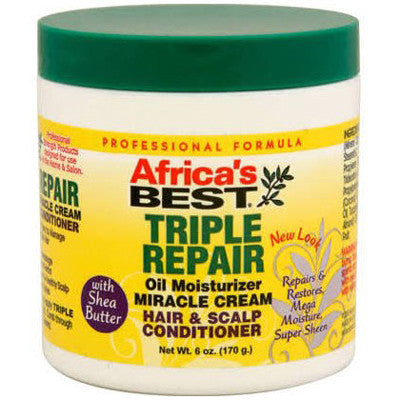 Africas Best Triple Repair Hair & Scalp Conditioner 6oz