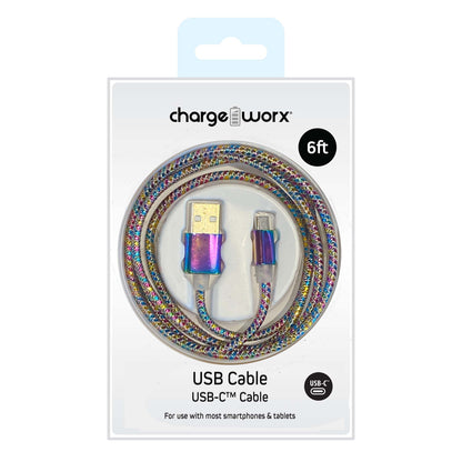 CHARGEWORX LGHTN USB CABLE 6FT