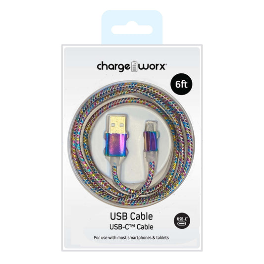 CHARGEWORX USB-C CABLE 6INCH