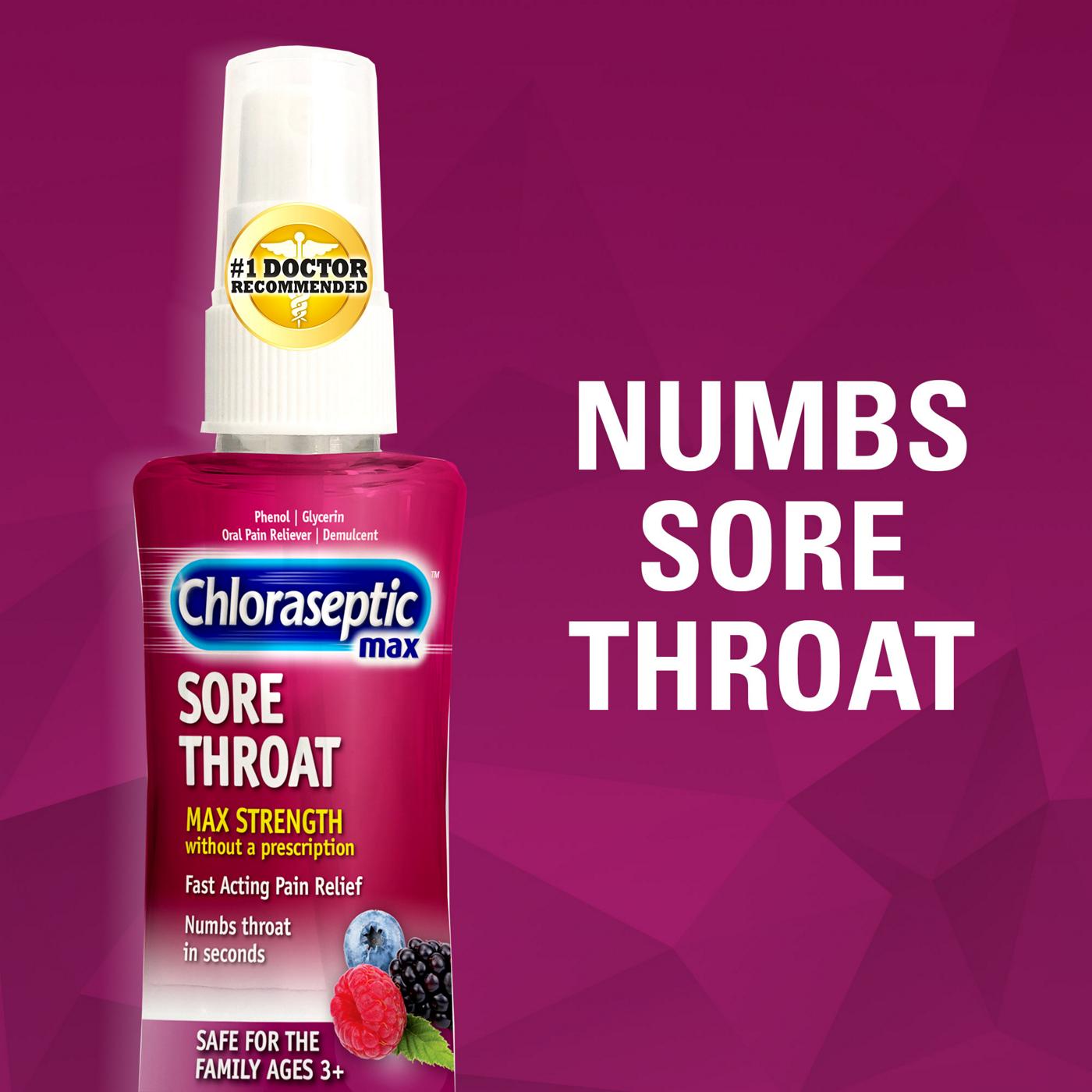 CHLORASEPTIC MAX WILD BERRIES SPY 4OZ