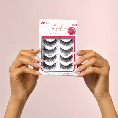 KISS Lash Couture LuXtensions Lashes - Volume Full Set, 4 count