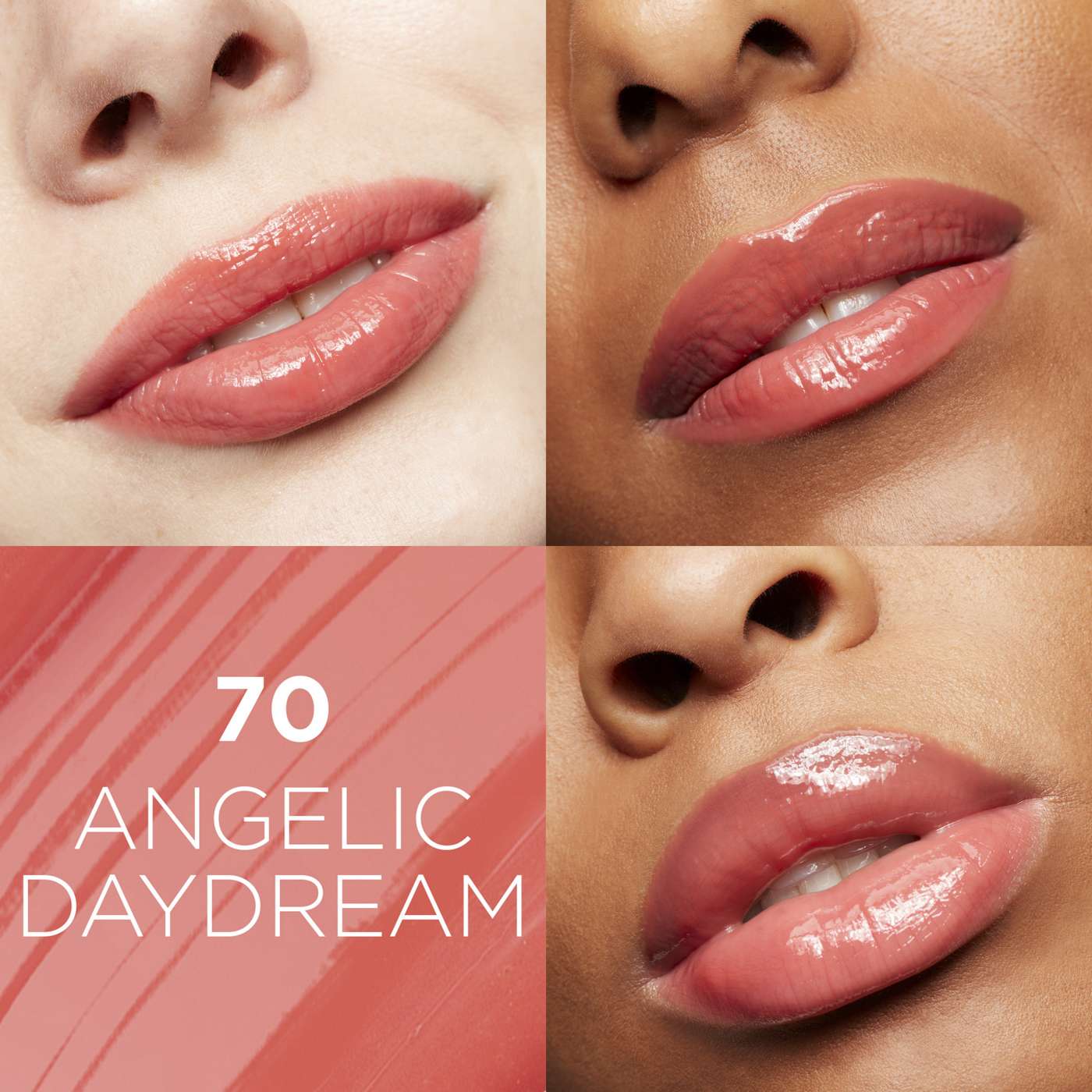 L'ORÉAL PARIS Glow Paradise Hydrating Tinted Lip Balm-in-Gloss with Pomegranate Extract, 070 Angelic Daydream, 0.23 fl oz