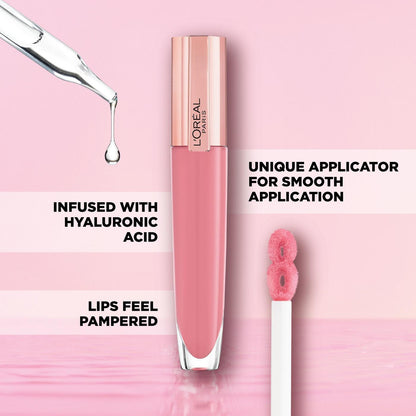 L'ORÉAL PARIS Glow Paradise Hydrating Tinted Lip Balm-in-Gloss with Pomegranate Extract, 110 Fete de Fleurs, 0.23 fl oz