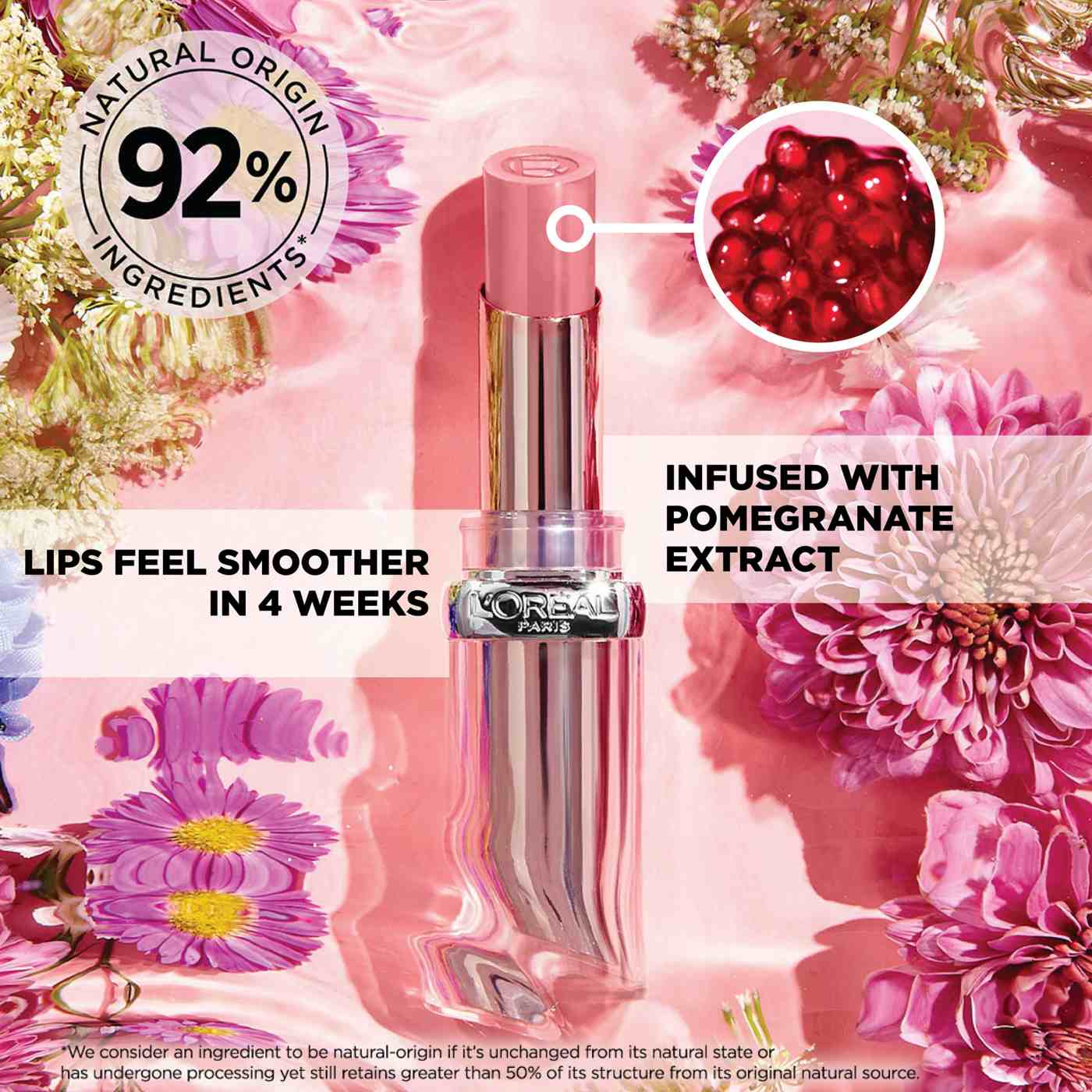 L'ORÉAL PARIS Glow Paradise Balm-in-Lipstick with Pomegranate Extract, 110 Pastel Exaltation, 0.1 oz