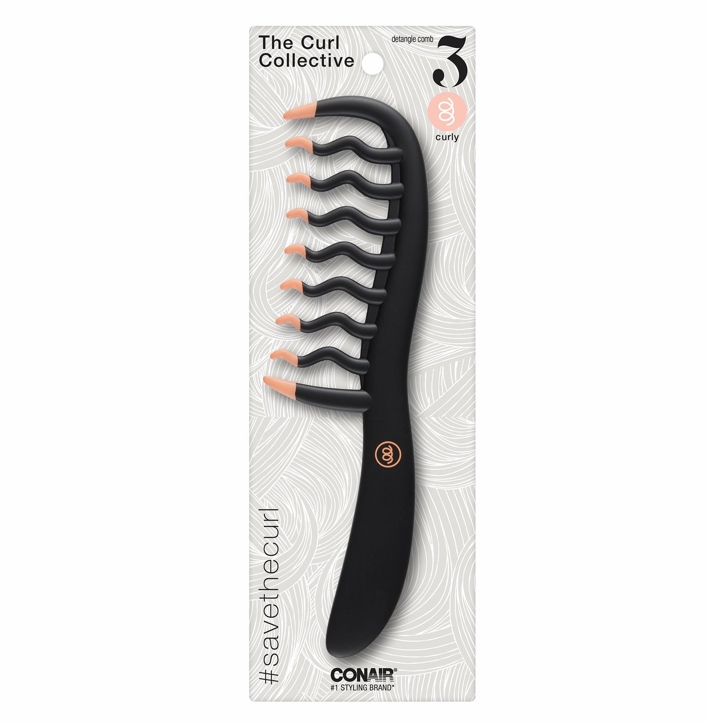 CONAIR Curl Collective 3 Curly Hair Comb