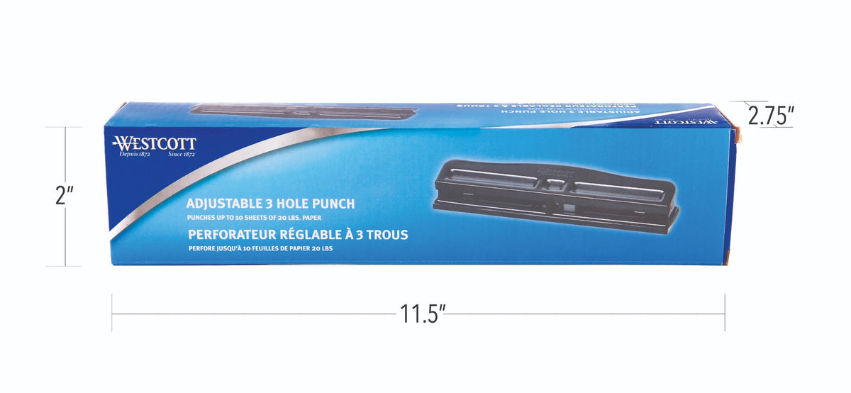 Westcott 3 Hole Punch - 1.0 ea