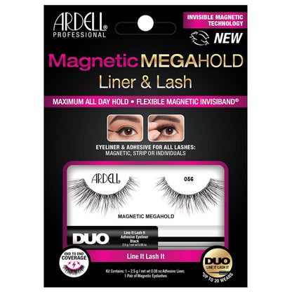 Ardell Magnetic MegaHold Liquid Liner & Lash Kit - 056 Black
