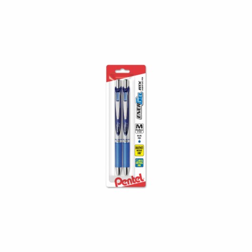 EnerGel RTX Retractable Liquid Gel Pen, (0.7mm) Metal Tip, Medium Line, Navy Blue Ink
