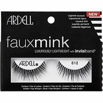 Ardell Faux Mink Lashes - 812 Black, 4 count