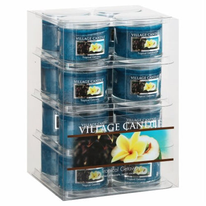 Village Candle Mini Glass Votive Candle - Tropical Getaway