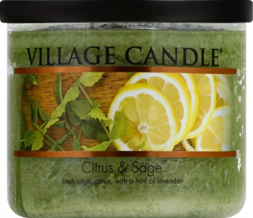 Village Candle Medium Bowl Candle - Citrus & Sage