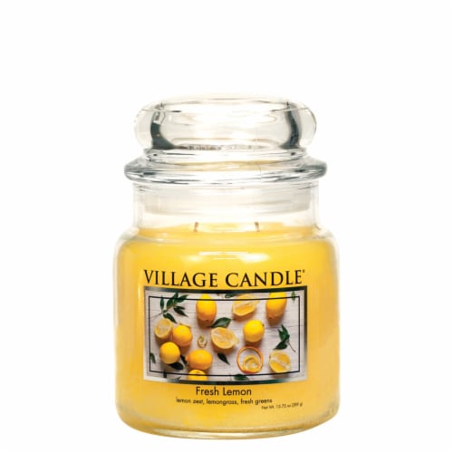 Village Candle Large Apothecary Jar Candle - Fresh Lemon