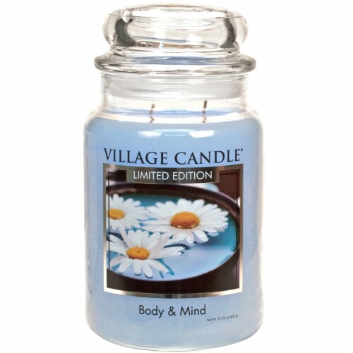 Village Candle Large Apothecary Jar Candle - Body & Mind