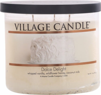 Village Candle Medium Bowl Candle - Dolce Delight