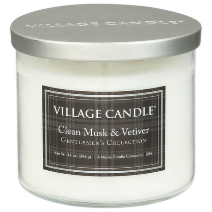 Village Candle Gentlemen's Collection - Clean Musk & Vetiver