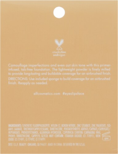 e.l.f. Camo Powder Foundation - Light 240 W, 0.28 oz