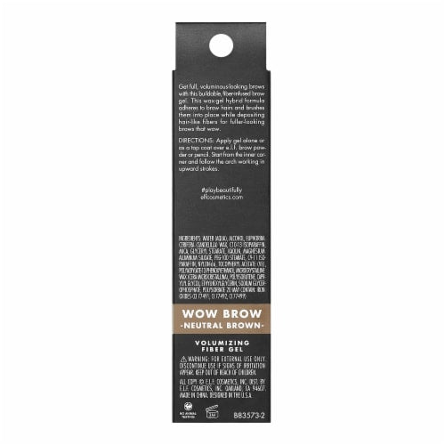e.l.f. Wow Eyebrow Enhancer Gel - Neutral Brown, 0.12 oz