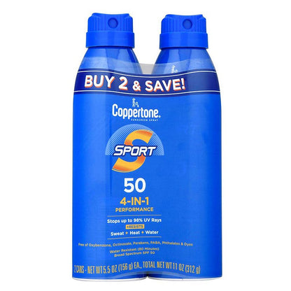 Coppertone Spf#50 Sport 4-In-1 Performance Lotion 3oz
