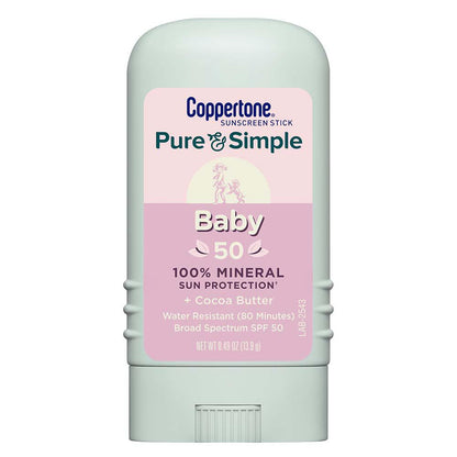 Coppertone Spf#50 Waterbabies Pure & Simple Stick 0.49oz