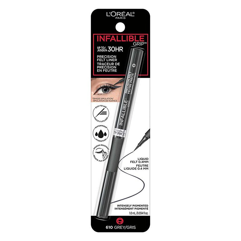 L'ORÉAL PARIS Infallible Precision Felt Waterproof Eyeliner, 620 Green, 0.03 fl oz