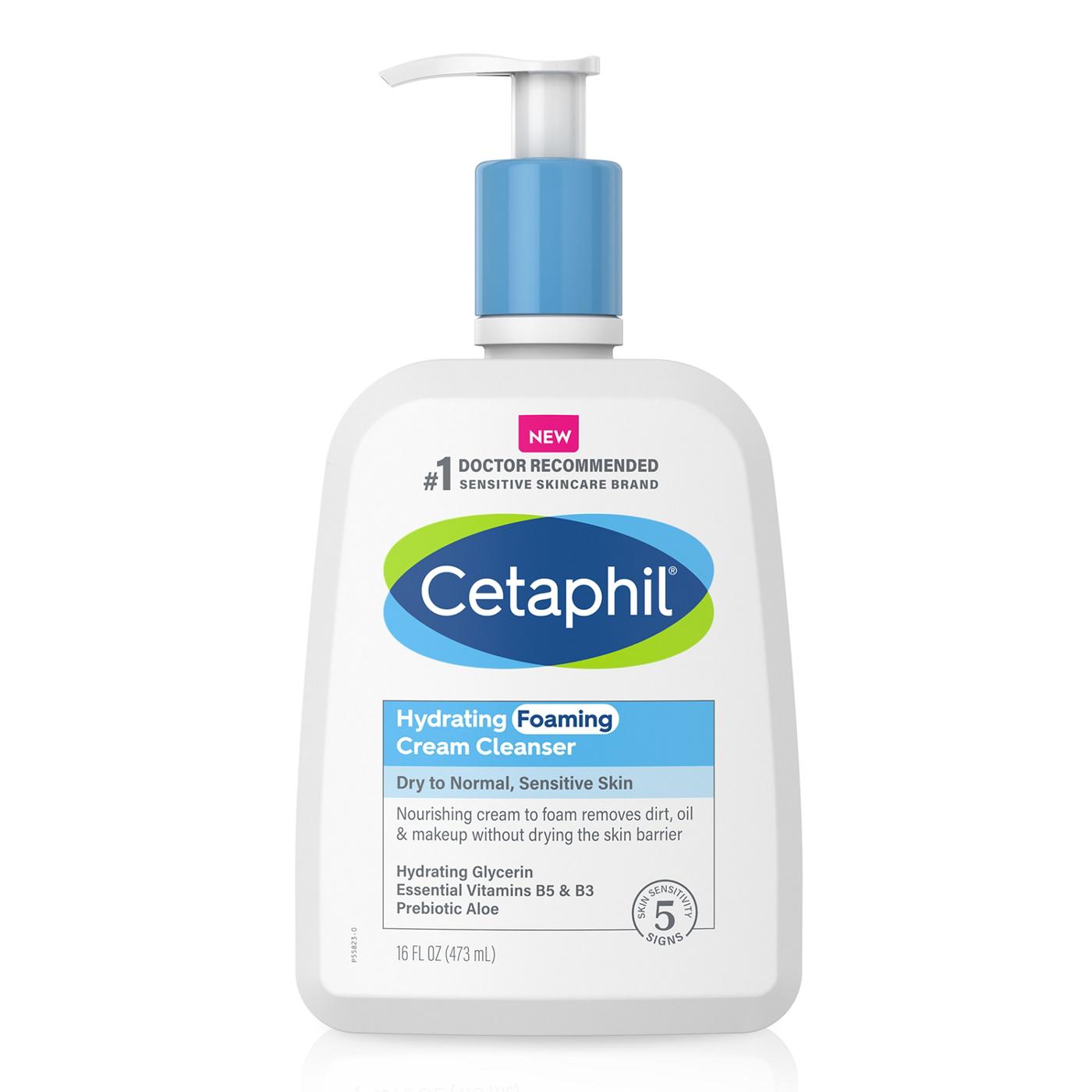 Cetaphil Hydrating Foaming Cream Cleanser 16oz Normal/Dry
