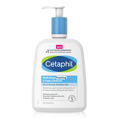 Cetaphil Hydrating Foaming Cream Cleanser 16oz Normal/Dry