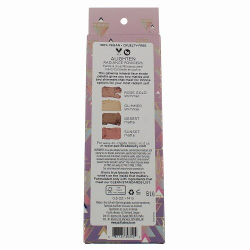 Pacifica 30355 Alighten Natural Radiance Highlight Palette 0.5 oz