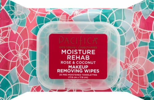 Pacifica Moisture Rehab Makeup Removing Wipes - Rose & Coconut