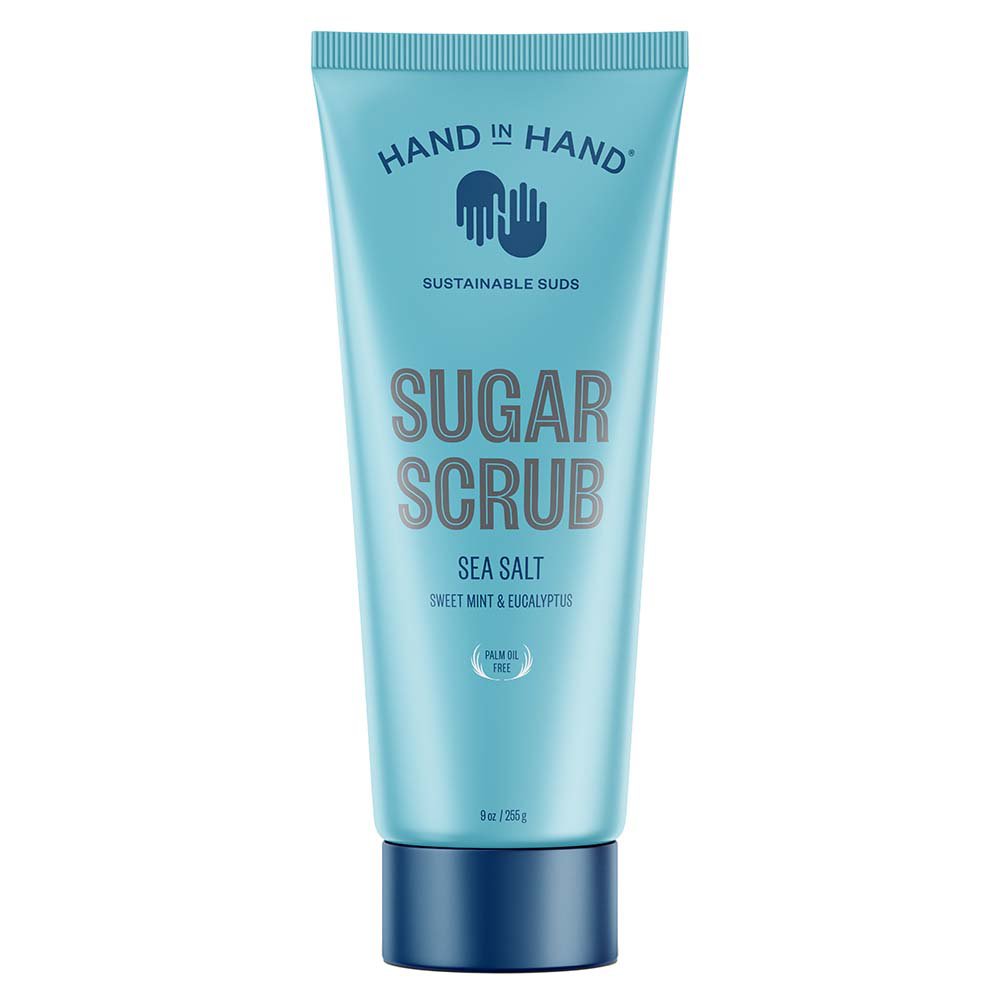 HAND IN HAND Gentle Exfoliation Sugar Scrub - Sea Salt, 9 oz