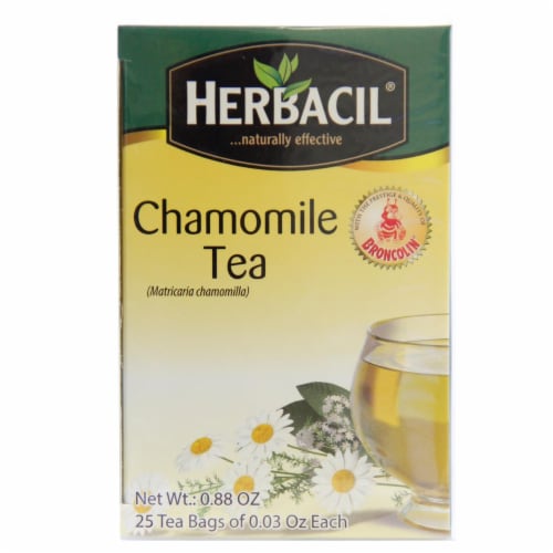 Herbacil Natural Chamomile Tea, 25 count