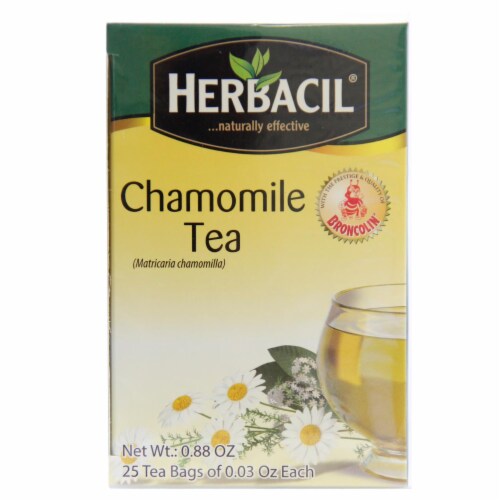 Herbacil Natural Chamomile Tea, 25 count
