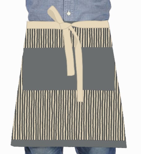 Kaydee Designs 26"x34" Chef Apron, Graphite