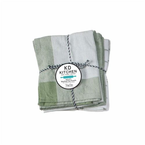 Kaydee Designs Graphite 3 Pc Tea Towel Set